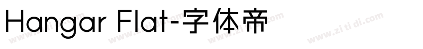 Hangar Flat字体转换